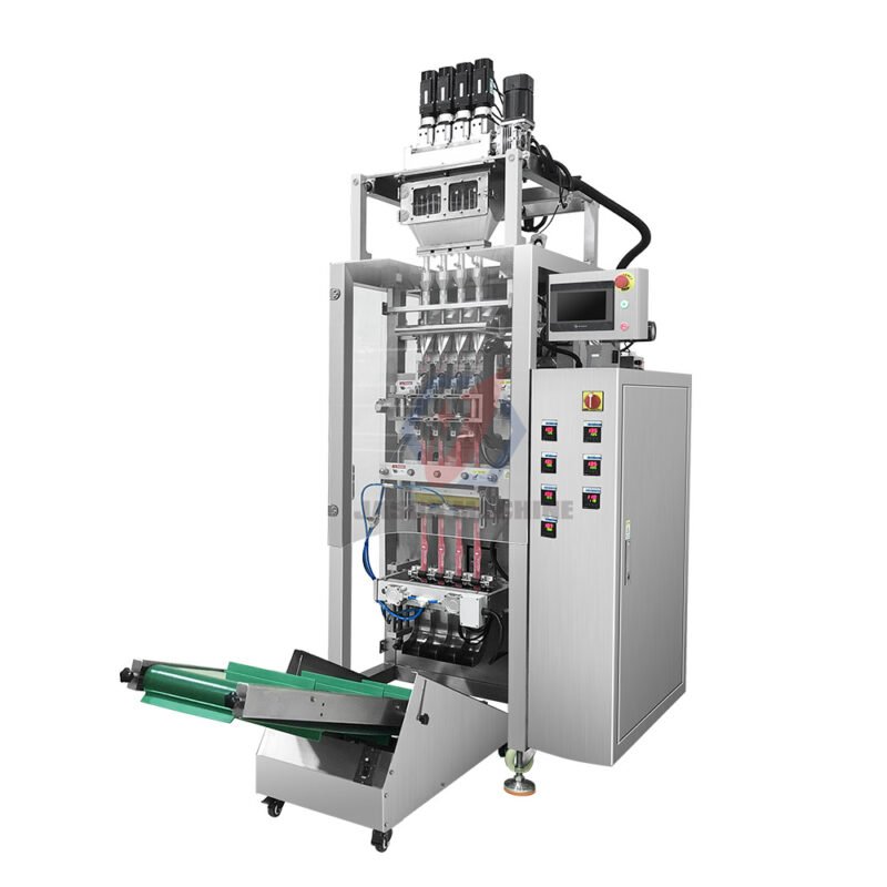 multi-lane milk tea coffee powder packing machine